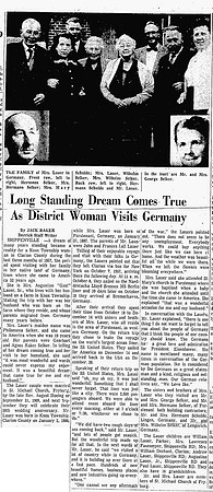 Long Standing Dream Comes True As District Woman Visits Germany