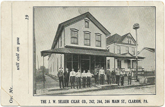 Postcard - The J.W. Selker Cigar Co.