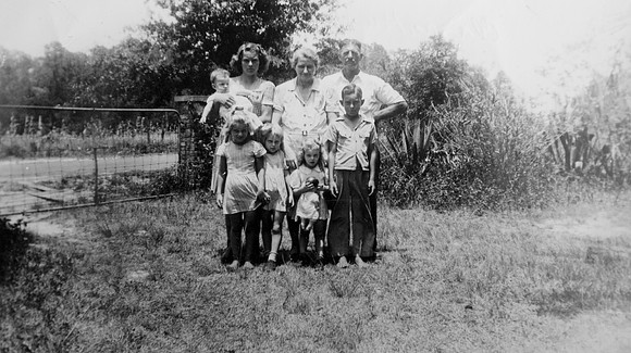 Label on Back: Clara, Husband & Family
