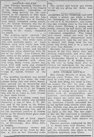 The_Clarion_Democrat_Thu__Nov_1__1917_Selker-Hartle Wedding